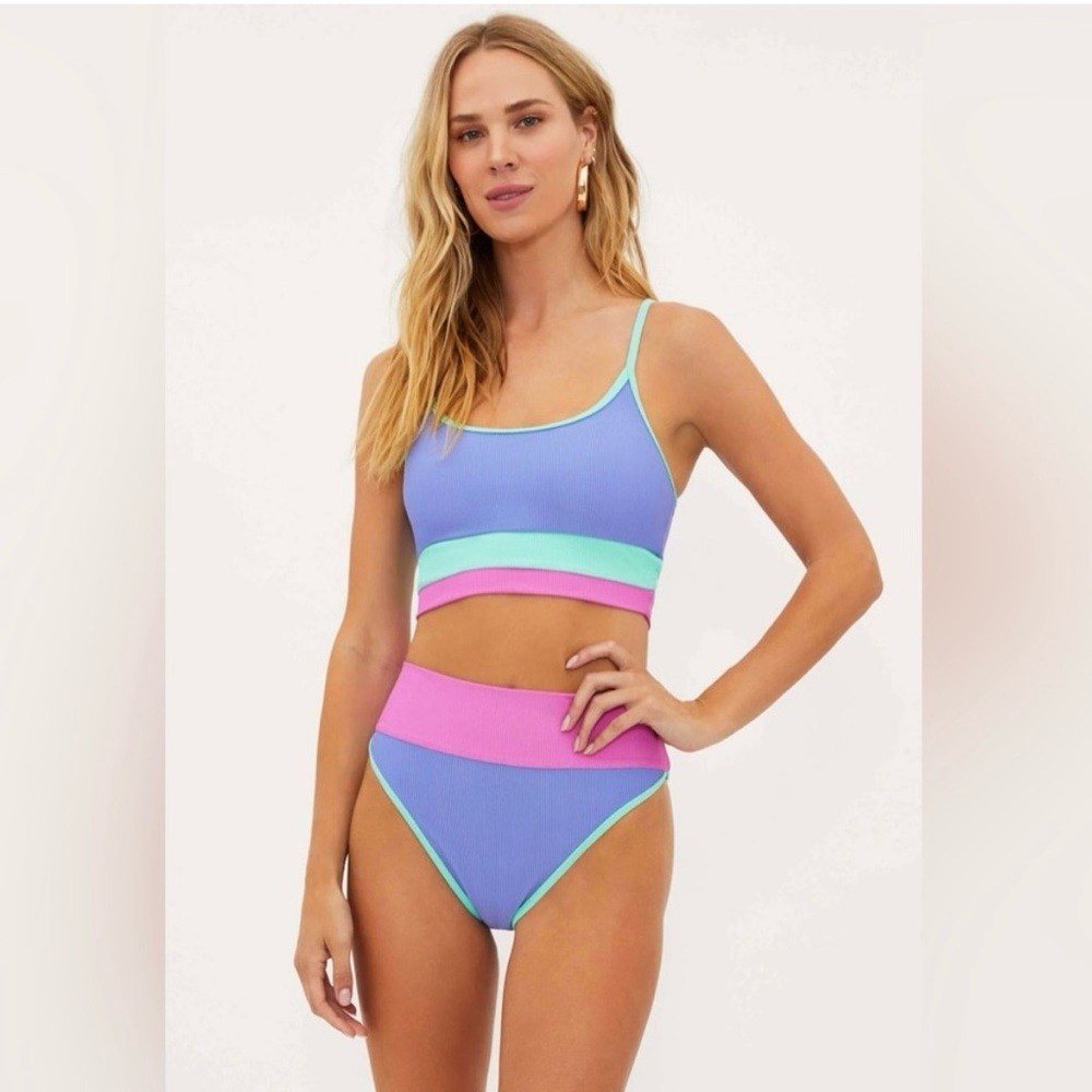 Beach Riot Blue and Pink Bikini